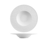 H&h set 2 piatti pasta skin 28 cm bianco