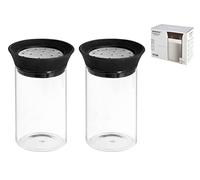 H&h set 2 spargi zucchero e cacao in borosilicato