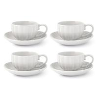 H&h set 4 tazze t lotus bianco cc220