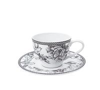 H&H set 4 tazze te con piatto Mayfair cc 240
