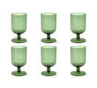 H&h set 6 calici margaret verde cl33