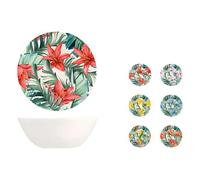 H&H Set 6 Coppette Exotic in New Bone China Assortite Cm14