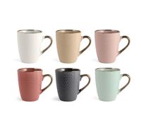 H&h set 6 mug dots in colori assortiti cc 260