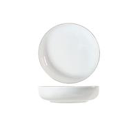 Juego De Platos Pearl Blanco Oro Fondos 19 Porcelana