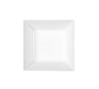 H&H Set 6 Piatti Fondi Quadrati Osaka In Stoneware Bianco Cm 17X5H