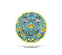 H&h set 6 piatti frutta blossom in melamina cm 23