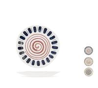 H&h set 6 piatti frutta boho assortiti cm21