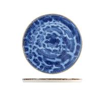 H&H set 6 piatti piani Cobalto in porcellana cm 26