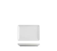 H&H Set 6 Piatti Rettangolari Pearl Bianco Cm13X18