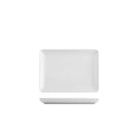 H&H Set 6 Piatti Rettangolari Pearl Bianco Cm17X23
