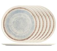 H&H Set 6 Piatti tondi Sky In Stoneware Cm 32