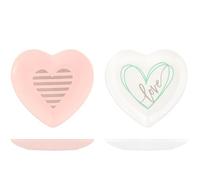 H&H Set 6 platillos corazón you&me cm 12,5