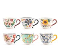 H&h set 6 tazze t cream tea in new bone china cc 220