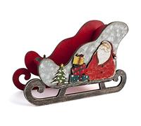 H&H Slitta In Legno Decoro Natale Cm22X10X15