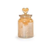 H&H tarro de vidrio con tapón de corazón cc 1000