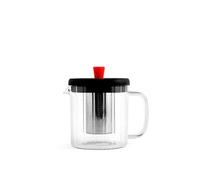 H&h teiera in vetro borosilicato con filtro lt 0,6