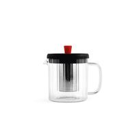 H&H Tetera De Vidrio Borosilicato Con Filtro De Acero Inoxidable 18/10 Lt 0,6.