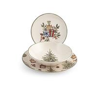 H&H Vajilla 18 piezas Christmas Carol, Porcelana STW