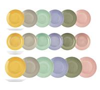 H&h Vajilla 18 piezas coupe chroma en porcelana