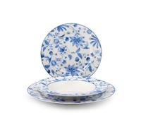 H&H Servizio Tavola 18 Pezzi Blue Arbor