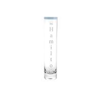 H&H Vaso In Vetro, H 28 Cm, Azzurro