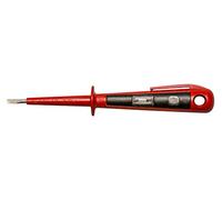H + H Werkzeug 45400 45400 VDE - Comprobador de tensión y fases (hasta 250 V GS probado según VDE 0680, fabricado en Alemania), color rojo/negro, 150 mm