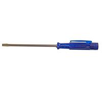 H+H Werkzeug 980 - Destornillador de radio, hoja de 3,0 x 80 mm, fabricado en Alemania, 140 mm, color azul