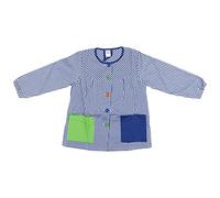 H HANSEL HOME Bata Escolar Infantil Multicolor Baby Infantil de Cuadros - (3-4 años, Azul)