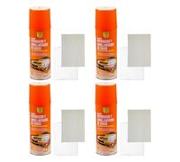 H HANSEL HOME Kit de Restauración de Faros para Coches y Motos, Pack de 4 Spray Reparador y Abrillantador 200ml de Faros, Eliminación de Oxidación, Amarillento y Rasguños de Faros, Facíl de Usar