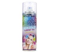 H HANSEL HOME Laca con Purpurina para el Pelo Temporal - Fácil de Lavar, Brillo Deslumbrante para Todo Tipo de Cabello, Purpurina Azul Cielo, 125ml x 1 unidad