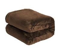 H HANSEL HOME Manta Grande para Sofá Extrasuave 100% Poliéster, Manta Sofa Invierno Manta Termica para Cama - Marrón, 220x240cm