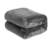 H HANSEL HOME Manta para Sofá Extrasuave Microfibra, Manta Sofa Franela, Manta Polar para Cama, para Toda Estación - Gris,130x160cm