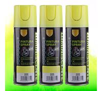 H HANSEL HOME Pintura Spray Brilla en la Oscuridad Tinta Luminiscente Multisuperficie Verde 200ml - Pack de 3 Unidades