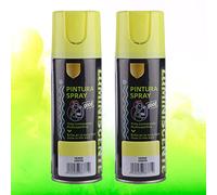 H HANSEL HOME Pintura Spray Brilla en la Oscuridad Tinta luminiscente Multisuperficie Verde 200ml - Pack de 2 Unidades