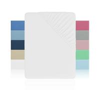 H HANSEL HOME Sábana Bajera Ajustable Cama 105 - Altura 28cm - Microfibra Suave y Transpirable - Sábanas Bajeras Ajustables - Sábana Bajera 105x190/200cm - Blanco