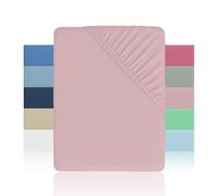 H HANSEL HOME Sábana Bajera Ajustable Cama 140 - Altura 28cm - Microfibra Suave y Transpirable - Sábanas Bajeras Ajustables - Sábana Bajera 140x190/200cm - Rosa