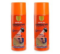 H HANSEL HOME Spray Adhesivo Pegamento en Spray Multiusos Permanente al Secarse Resistente a la Humedad, 400ml - Paquete de 2