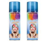 H HANSEL HOME Spray Pelo Color Temporal - Fácil de Lavar, Brillo Deslumbrante para Todo Tipo de Cabello, Azul Marino, 125ml x 2 unidades