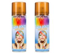 H HANSEL HOME Spray Pelo Color Temporal - Fácil de Lavar, Brillo Deslumbrante para Todo Tipo de Cabello, Marron, 125ml x 2 unidades