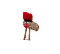 H HANSEL HOME Tronco de Navidad Caga Tio, Tió de Nadal Tronco Cagatio diseño de catalán Occidental, Decoracion Navidad - 14 cm