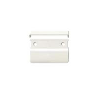 h heicko Tirador para puerta de balcón rectangular de plástico, tirador para puerta de terraza y balcón, 70 x 45 x 12 mm, distancia entre orificios de 48 mm, fuerza de tracción 60 kN, estabilizado a