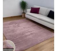 H HOME UNIVERSAL Alfombra Decorativa Interior Tie-Dye, Diseño Moderno en Gris, Textura Suave, para Salón y Dormitorio (Rosa Pastel, 60X90CM)