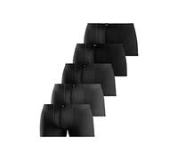 H.I.S Basic Bóxer, 5X Negro, XXL (Pack de 5) Hombres
