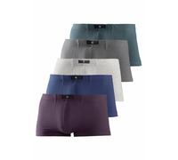 H.I.S Calzoncillo boxer azul oscuro / gris claro / gris oscuro / verde hierba / lila oscuro L-XL azul oscuro / gris claro / gris oscuro / verde hierba / lila oscuro