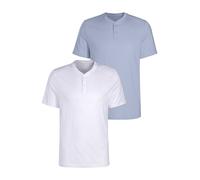 H.I.S Camiseta azul / blanco, Talla L