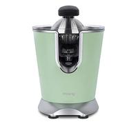 H.Koenig AGR88 - Exprimidor eléctrico de naranjas profesional de 160 W, palanca y filtro de acero inoxidable, verde pastel, sistema antigoteo, sin BPA, piezas aptas para lavavajillas