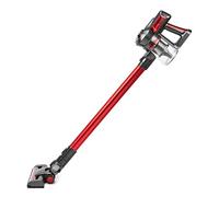 H.Koenig Aspirador de Mano y Escoba Inalámbrico Sin Bolsa UP810 PowerClean+ 2 Velocidades-Potente-Compacto-Ligero-Autónomo-Silencioso-120W-Multifunción, Rojo