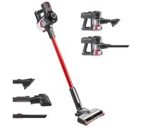 H.Koenig Aspirador Sin Bolsa Sin Cable 22.2v 2 en 1 UP600 PowerClean - Potente - Compacto - Ligero - Silencioso - Mascotas - Cepillo Turbo - Batería de Litio Recargable