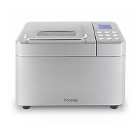 H.Koenig BAKE440 Máquina de pan, 15 Programas, 3 Tamaños de pan, Hasta 1kg de pan, Función de inicio retardado/calentamiento, Dispensador de cereales, Bol antiadherente extraíble, Pantalla LCD, 600W
