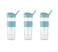 H.KOENIG BTL16 - Kit de botellas para Mini-BLENDER SMOO16, color azul pastel